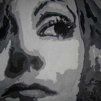 Schilderij getiteld "Greta Garbo" door Lisa De Coninck-Matitaputty, Origineel Kunstwerk