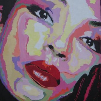 Peinture intitulée "Lips" par Lisa De Coninck-Matitaputty, Œuvre d'art originale, Huile