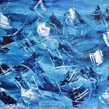 Картина под названием "Blue Mountains" - Connie Whelan, Подлинное произведение искусства, Акрил