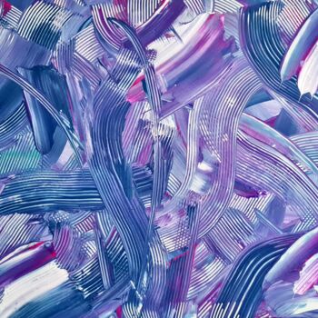Painting titled "Purple and Blue Med…" by Connie Whelan, Original Artwork, Acrylic