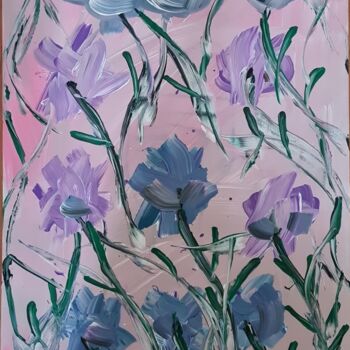 Pittura intitolato "Abstract flowers 2" da Connie Whelan, Opera d'arte originale, Acrilico