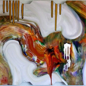 Schilderij getiteld "Heavenly delight" door Conrad Bloemers, Origineel Kunstwerk, Acryl