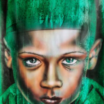 Malarstwo zatytułowany „Boy Green” autorstwa Conrad Willemsen, Oryginalna praca, Natryskiwacz