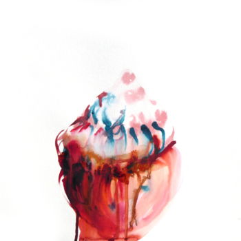 Картина под названием "Effusion Gourmande" - Constance Robine, Подлинное произведение искусства, Чернила