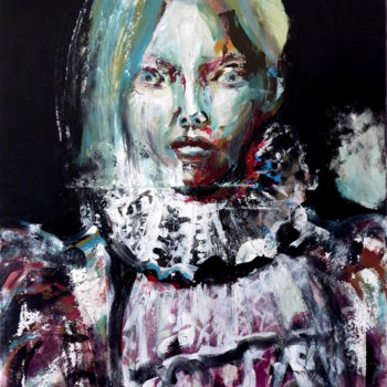 Peinture intitulée "Reine odysséenne" par Constance Robine, Œuvre d'art originale, Acrylique