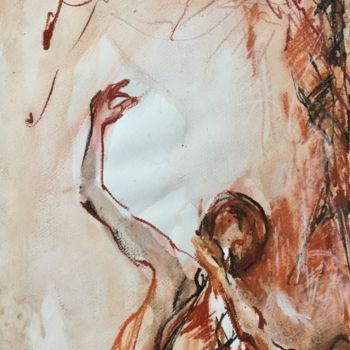 Dibujo titulada "Danseurs I" por Constance Robine, Obra de arte original, Pastel