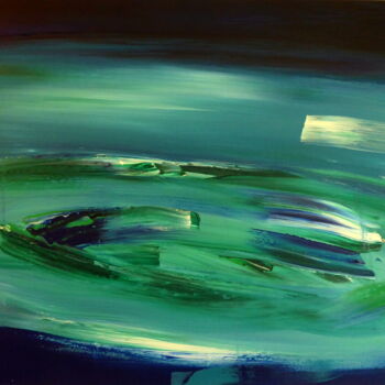 Painting titled "Whirlwind" by Constance Robine, Original Artwork, Acrylic Mounted on Wood Stretcher frame