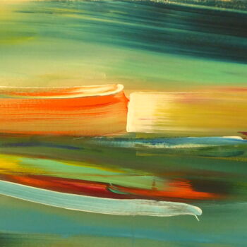 Malarstwo zatytułowany „Colored Rays on the…” autorstwa Constance Robine, Oryginalna praca, Akryl Zamontowany na Drewniana r…