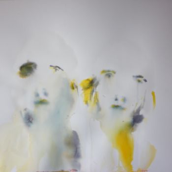 Peinture intitulée "Opalescences II" par Constance Robine, Œuvre d'art originale, Encre