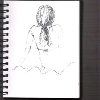 Drawing titled "Sans titre" by Constance Robine, Original Artwork, Graphite