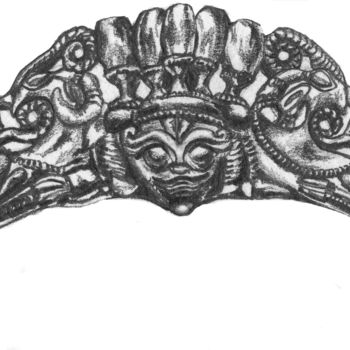 Desenho intitulada "bracelet de rodenba…" por Constance Robine, Obras de arte originais