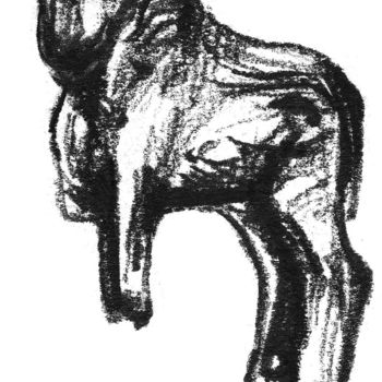 Drawing titled "taureau votif des s…" by Constance Robine, Original Artwork