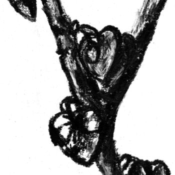 Desenho intitulada "tyrse en or de manc…" por Constance Robine, Obras de arte originais