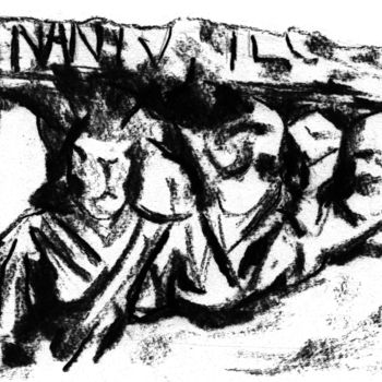Zeichnungen mit dem Titel "pilier des nautes v…" von Constance Robine, Original-Kunstwerk
