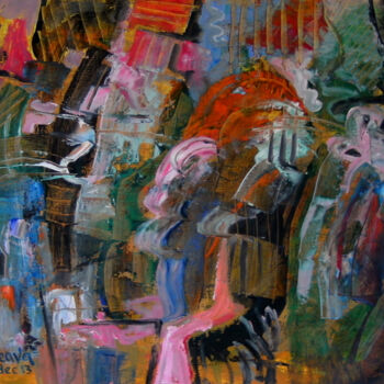 Painting titled "Carnival. Original…" by Constantin Galceava, Original Artwork, Oil