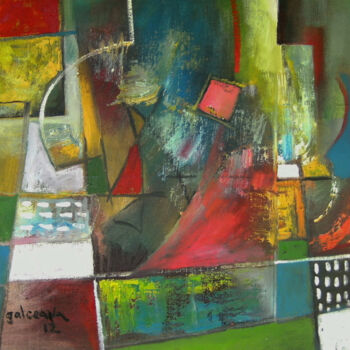 Картина под названием "Harmony of Colours.…" - Constantin Galceava, Подлинное произведение искусства, Масло