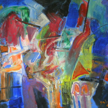 Pittura intitolato "Morning Colors. Ori…" da Constantin Galceava, Opera d'arte originale, Olio