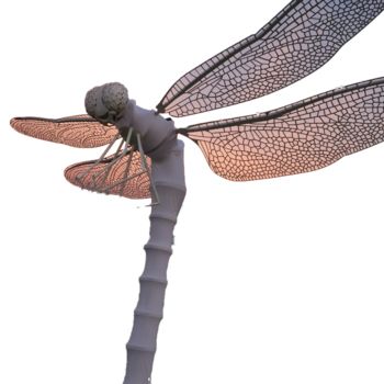 Escultura titulada "Dragonfly" por Constantin Hadîrcă, Obra de arte original, Metales