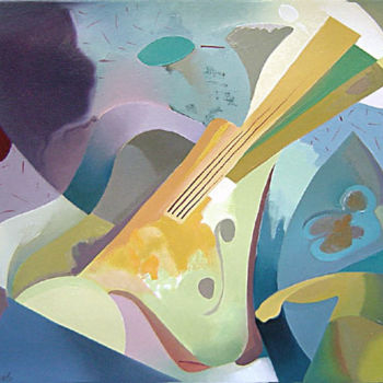 "Music 5" başlıklı Tablo Constantin Tanasache tarafından, Orijinal sanat, Petrol
