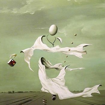 Pintura intitulada "Something" por Constantin Voronov, Obras de arte originais, Óleo