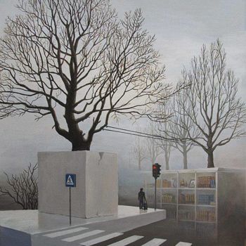 Картина под названием "All roads lead to N…" - Constantin Voronov, Подлинное произведение искусства, Масло