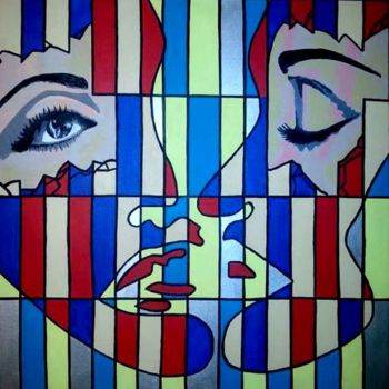 Painting titled "Double jeux" by Selda, Original Artwork, Acrylic