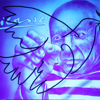Malerei mit dem Titel "Picasso" von Docteur Cobain, Original-Kunstwerk