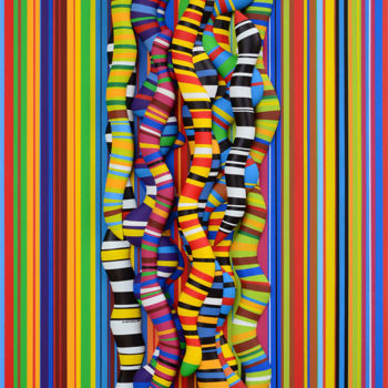 "Verticales aux serp…" başlıklı Heykel Gaël Chandelier tarafından, Orijinal sanat
