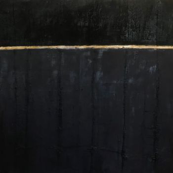 Malerei mit dem Titel "Nuit d'été" von Paul Carrard, Original-Kunstwerk, Öl