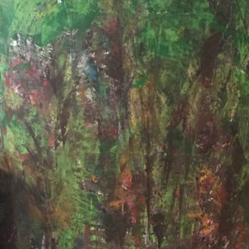 Pittura intitolato "foliage" da Greg Powell, Opera d'arte originale, Acquarello