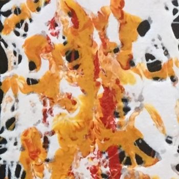 Schilderij getiteld "Abstract 7" door Greg Powell, Origineel Kunstwerk, Glazuur