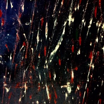 Painting titled "fire in the night" by Greg Powell, Original Artwork, Enamel