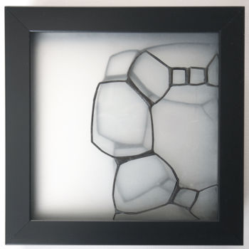 "Glass panel superim…" başlıklı Kolaj Annabelle Nicole tarafından, Orijinal sanat, Cam Ahşap Sedye çerçevesi üzerine monte e…