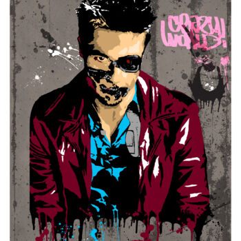 Printmaking titled "Fight Club 01" by Giorgio Mussati, Original Artwork, Screenprinting