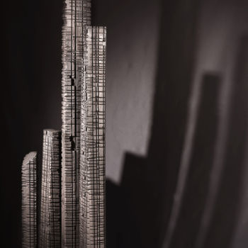 Sculpture intitulée "BUILDING" par Nils Orm, Œuvre d'art originale, Bois