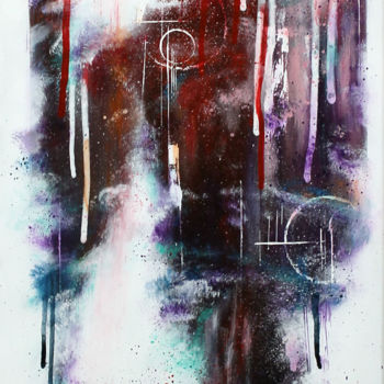 Pintura intitulada "Etrange Galaxie" por Tristan Wendlinger, Obras de arte originais, Acrílico