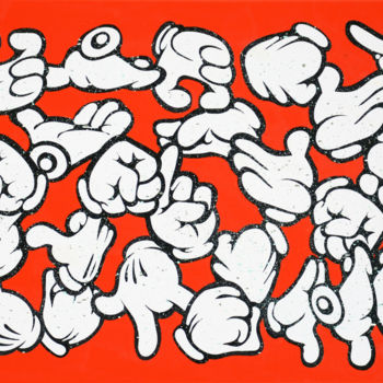 Pintura intitulada "Sign language" por Ewen Gur, Obras de arte originais, Acrílico