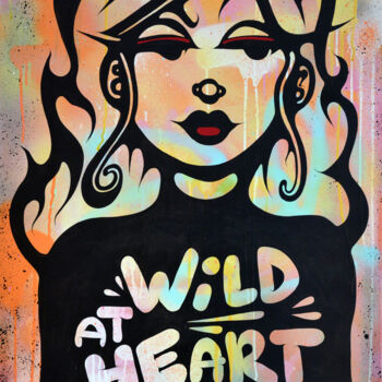 Peinture intitulée "Wild at Heart" par Ewen Gur, Œuvre d'art originale, Acrylique