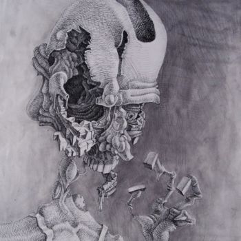 Drawing titled "Combicube" by Adrien Vernet, Original Artwork