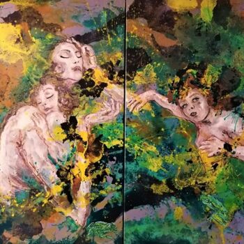 제목이 "Latone exaucée"인 미술작품 Adélaïde Andreu Leferme로, 원작, 아크릴 나무 들것 프레임에 장착됨
