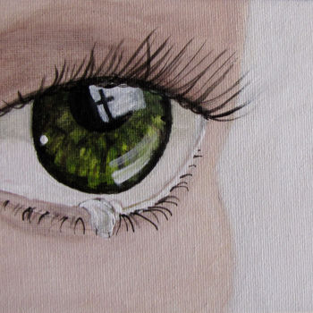 Painting titled "SUBTIL - MELANCOLIE" by Catherine Maublanc, Original Artwork, Acrylic Mounted on Cardboard