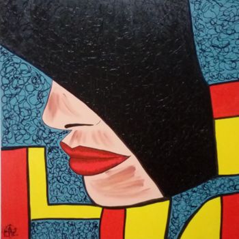 Painting titled "Ela" by Rute Cardoso, Original Artwork, Acrylic
