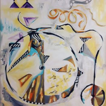 Painting titled "La Vuelta XIX" by Con'Tesse, Original Artwork, Oil