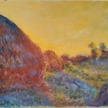 「An Hour After Monet」というタイトルの絵画 Cony Shessonによって, オリジナルのアートワーク, アクリル
