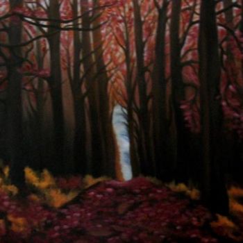 Painting titled "Trees" by Fernanda Costa, Original Artwork