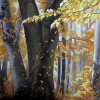Painting titled "Autumn" by Fernanda Costa, Original Artwork