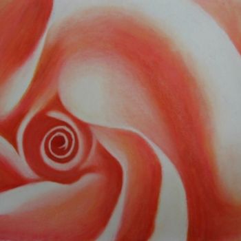 Painting titled "Red rose" by Fernanda Costa, Original Artwork