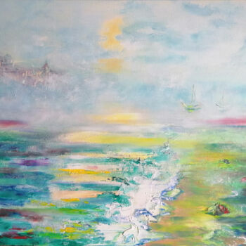 "My sea:the mist" başlıklı Tablo Valerie Kraplia tarafından, Orijinal sanat, Petrol