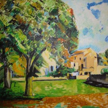 Peinture intitulée "Mas de Provence" par Gaby Mejean, Œuvre d'art originale