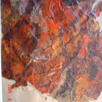 Peinture intitulée "rouge" par Monique Copolata, Œuvre d'art originale, Acrylique Monté sur Châssis en bois